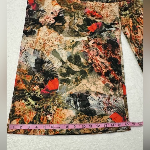 Alice + Olivia Floral Print Wide Leg Peasant Pants - Picture 7 of 16